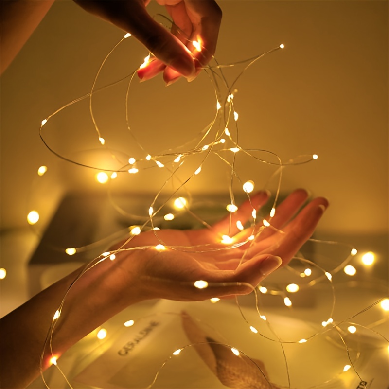 Outdoor Lighting No Wiring - Led Fairy Lights Copper Wire String