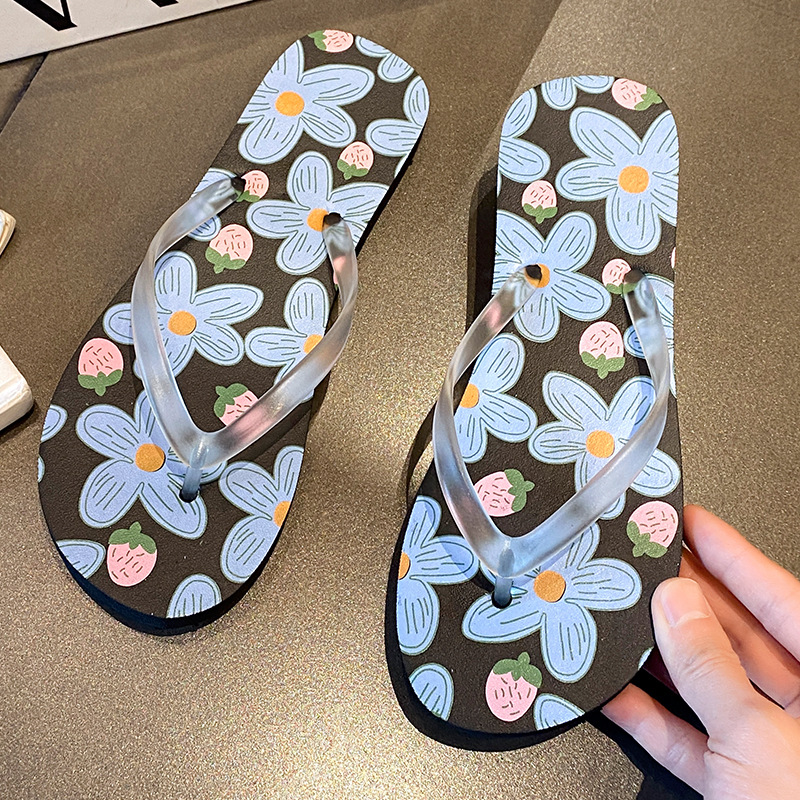 Outdoor Lighting On House - New Flower Beach Slippers Women Holiday