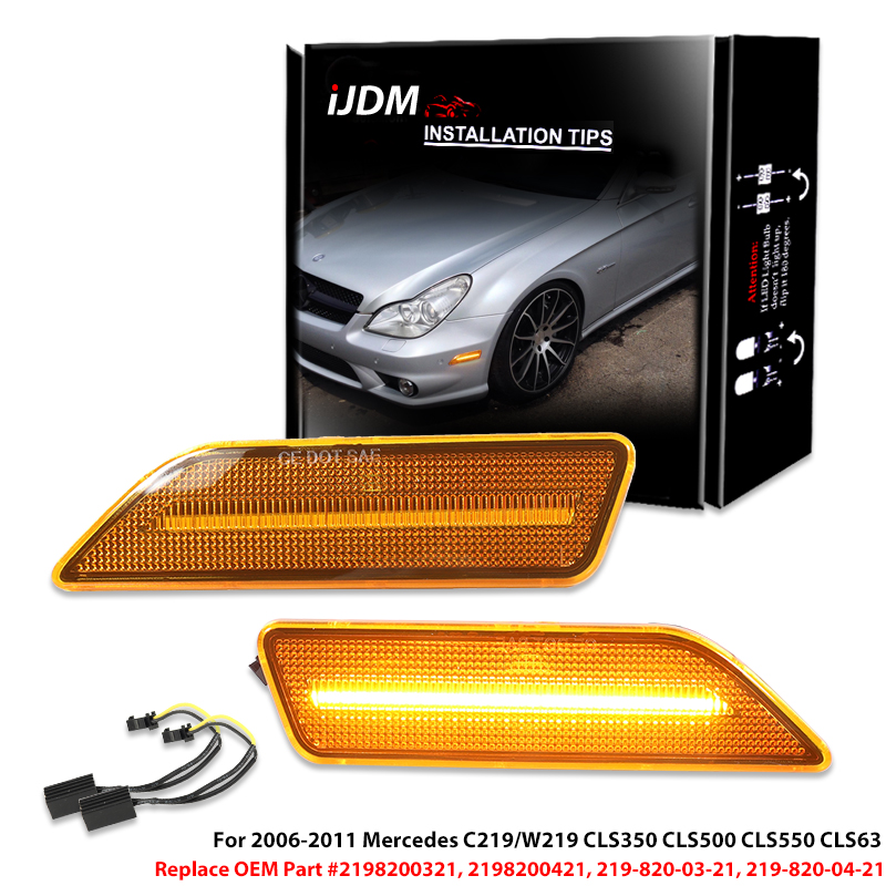 Outdoor Lighting Yellow - 2pcs Mercedes C219/W219 CLS350 CLS500 CLS550