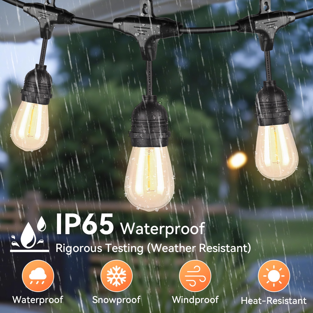Outdoor Lighting Socket - E27 Outdoor String Lights LED Bulbs