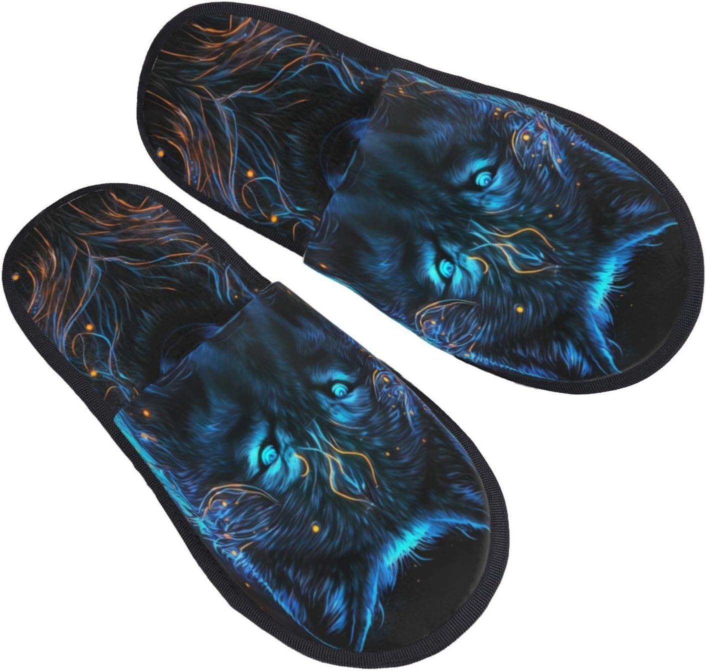 Cool Blue Light Wolf Print Wom - Outdoor Lighting On House review and price