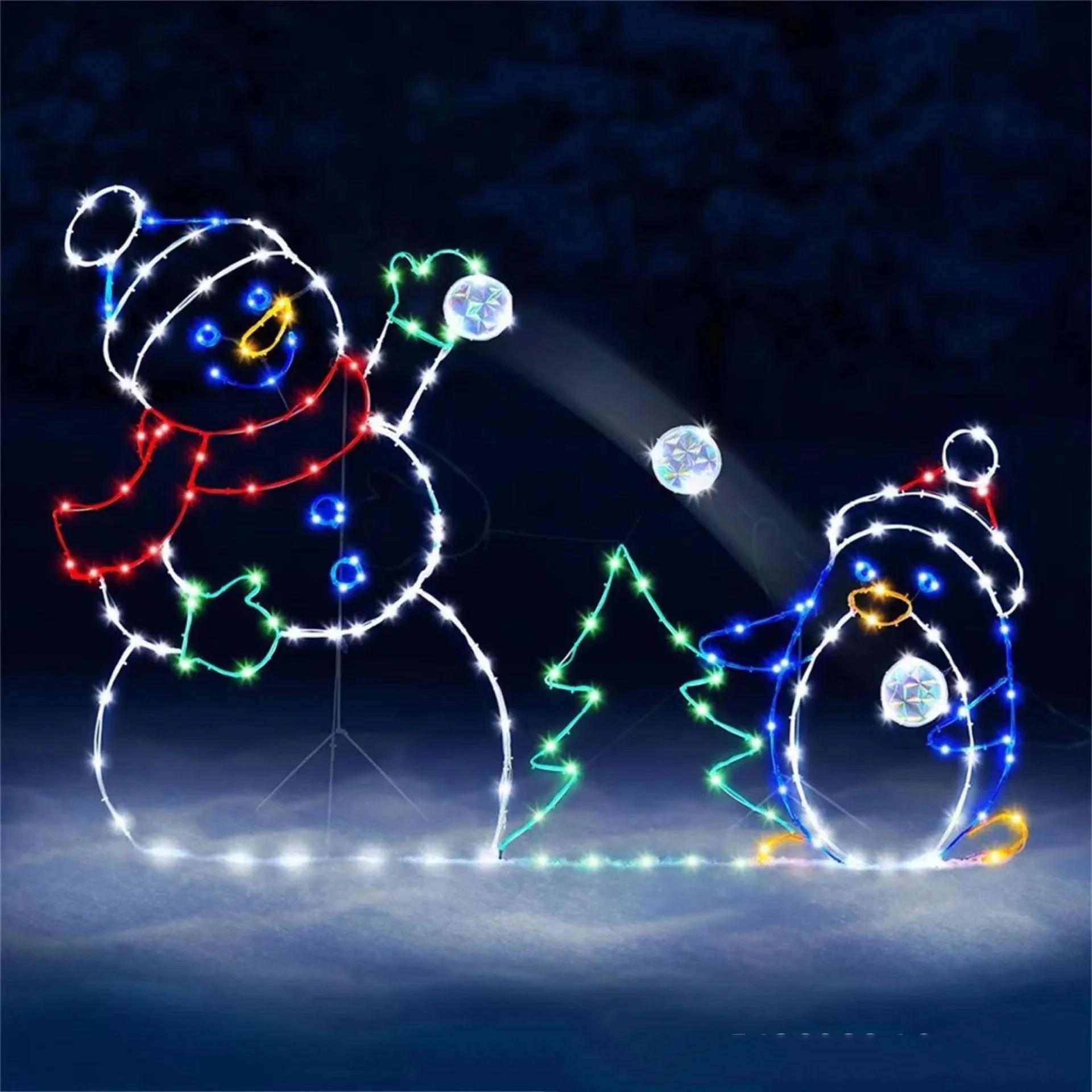 Animated Snowball Light LED Gl - Outdoor Lighting On House review and price