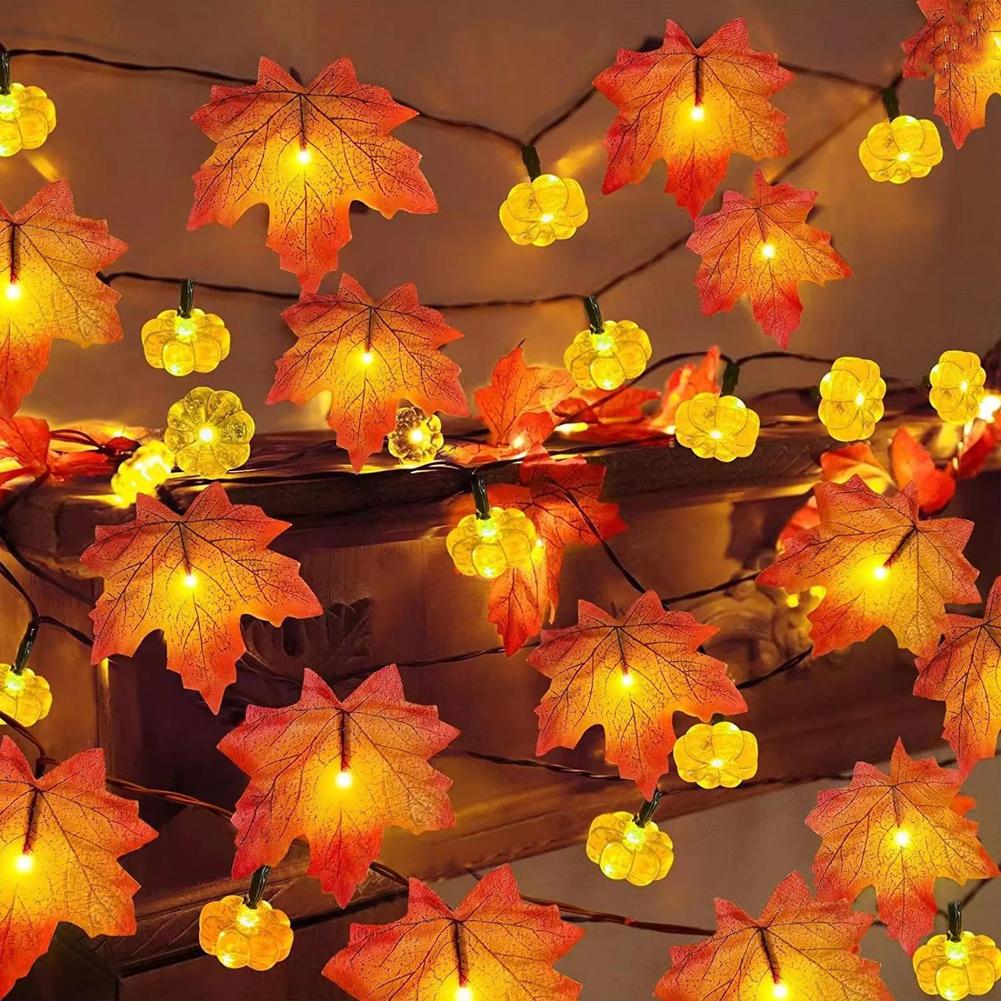 LED Maple Leaf Flat Pumpkin St - Outdoor Lighting On House review and price