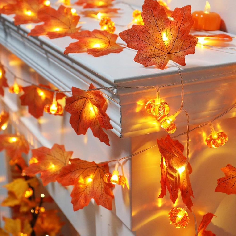LED Maple Leaf Flat Pumpkin St - Outdoor Lighting On House review and price