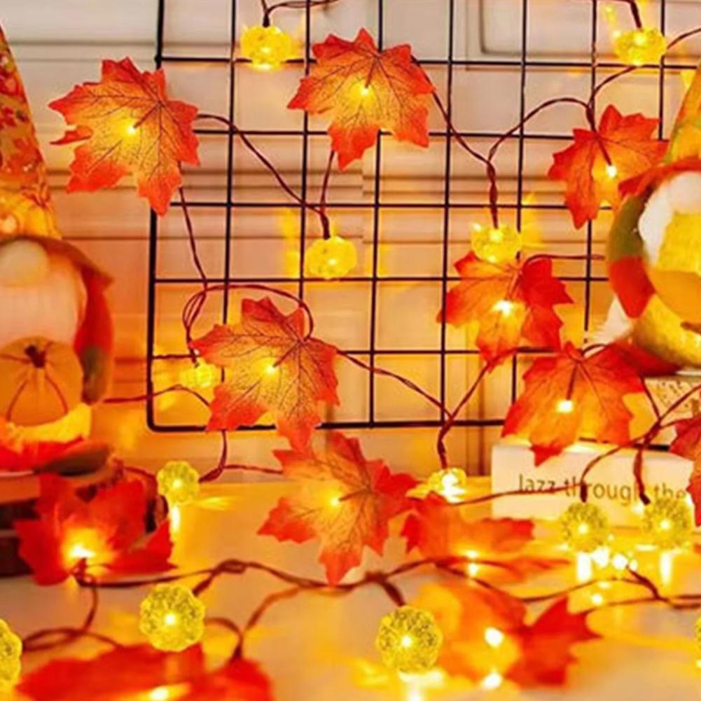 LED Maple Leaf Flat Pumpkin St - Outdoor Lighting On House review and price