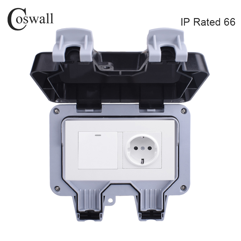 Coswall IP66 Weatherproof Wate - Outdoor Lighting Socket review and price
