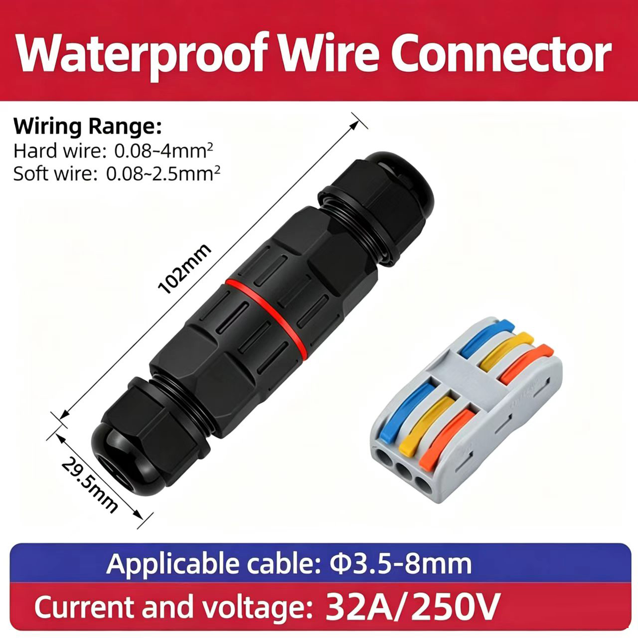 1Pc 2 Pin 3 Pin Wire Connector - Outdoor Lighting Low Voltage review and price