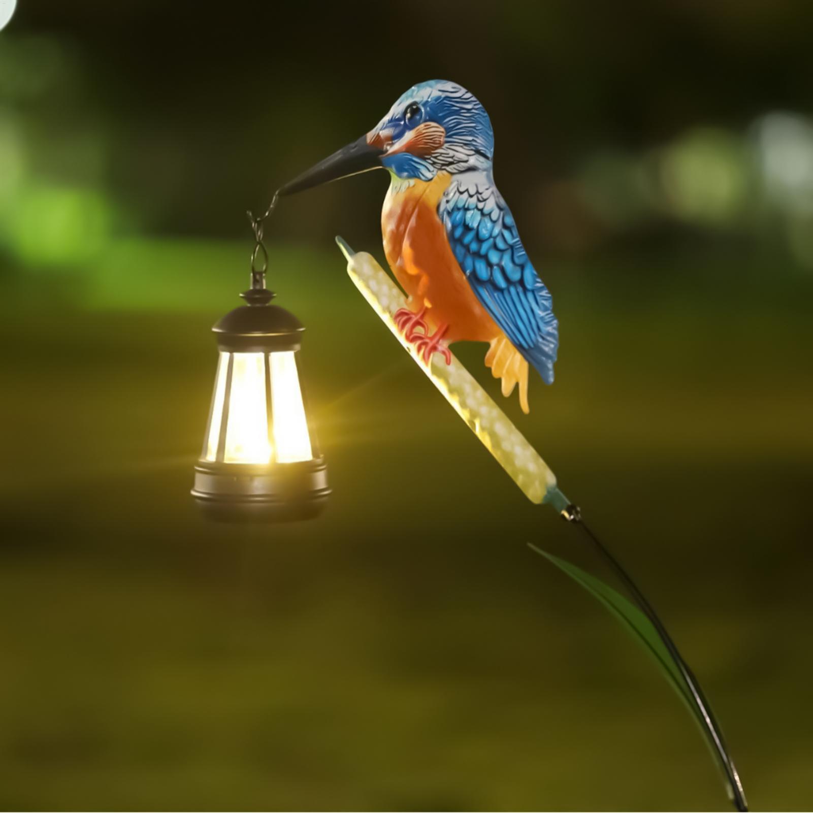 Solar Powered Kingfisher Light - Outdoor Lighting Traditional review and price