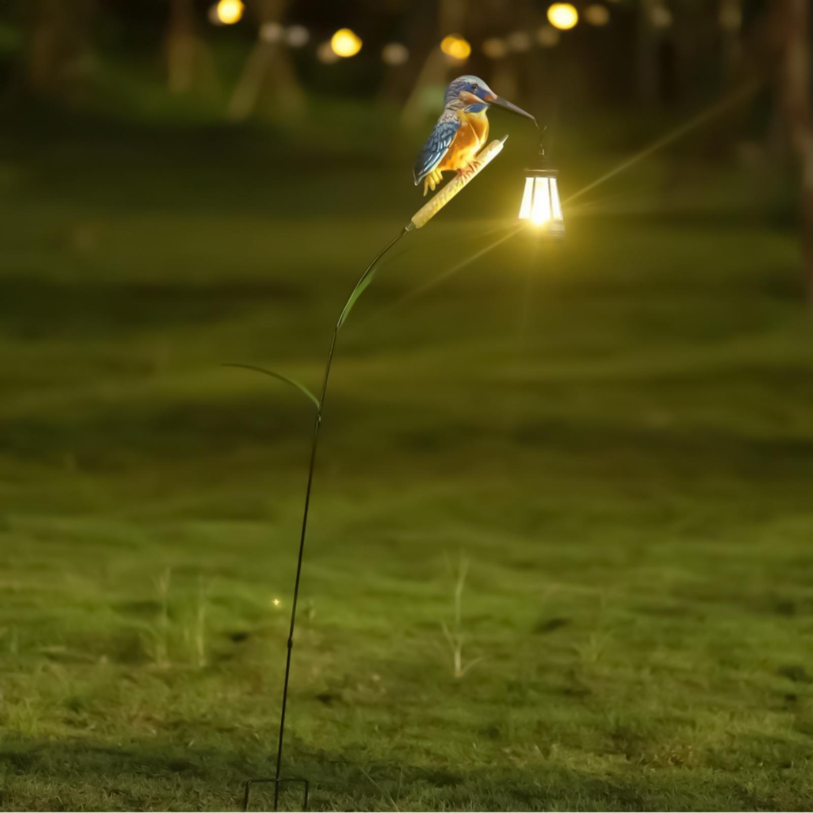 Solar Powered Kingfisher Light - Outdoor Lighting Traditional review and price