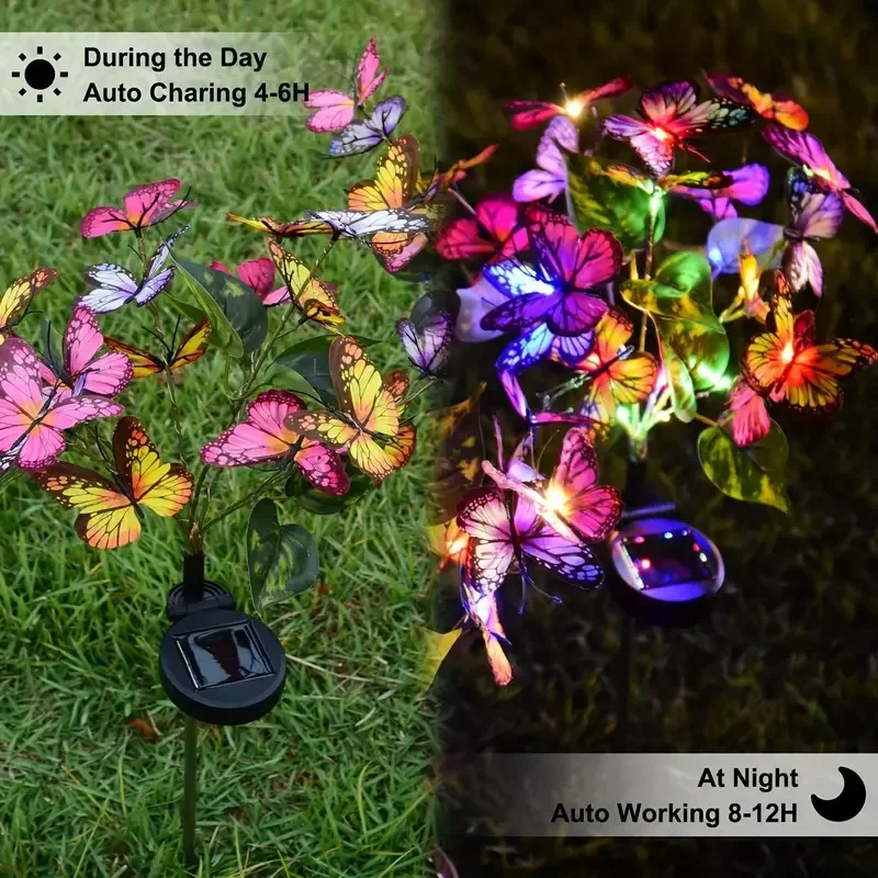 Solar LED Butterfly Garden Lig - Outdoor Lighting Traditional review and price