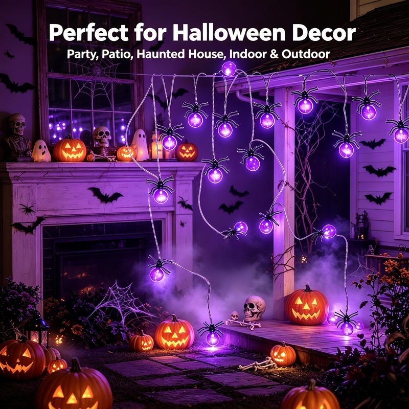 Battery Powered Spider LED Str - Outdoor Lighting Decoration review and price