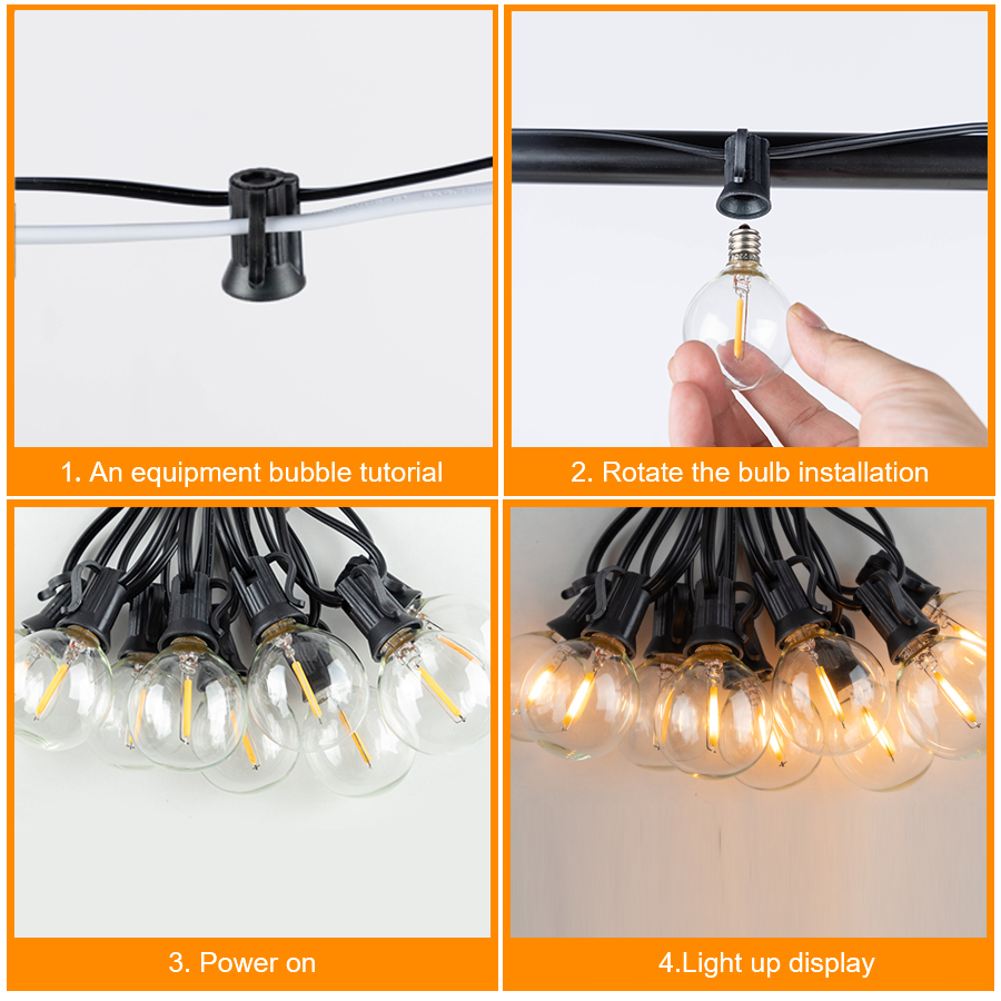 G40 LED Outdoor String Ball Li - Outdoor Lighting Socket review and price