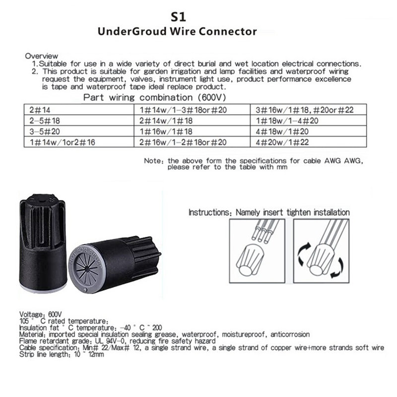 ABJA-Waterproof Wire Connector - Outdoor Lighting Low Voltage review and price