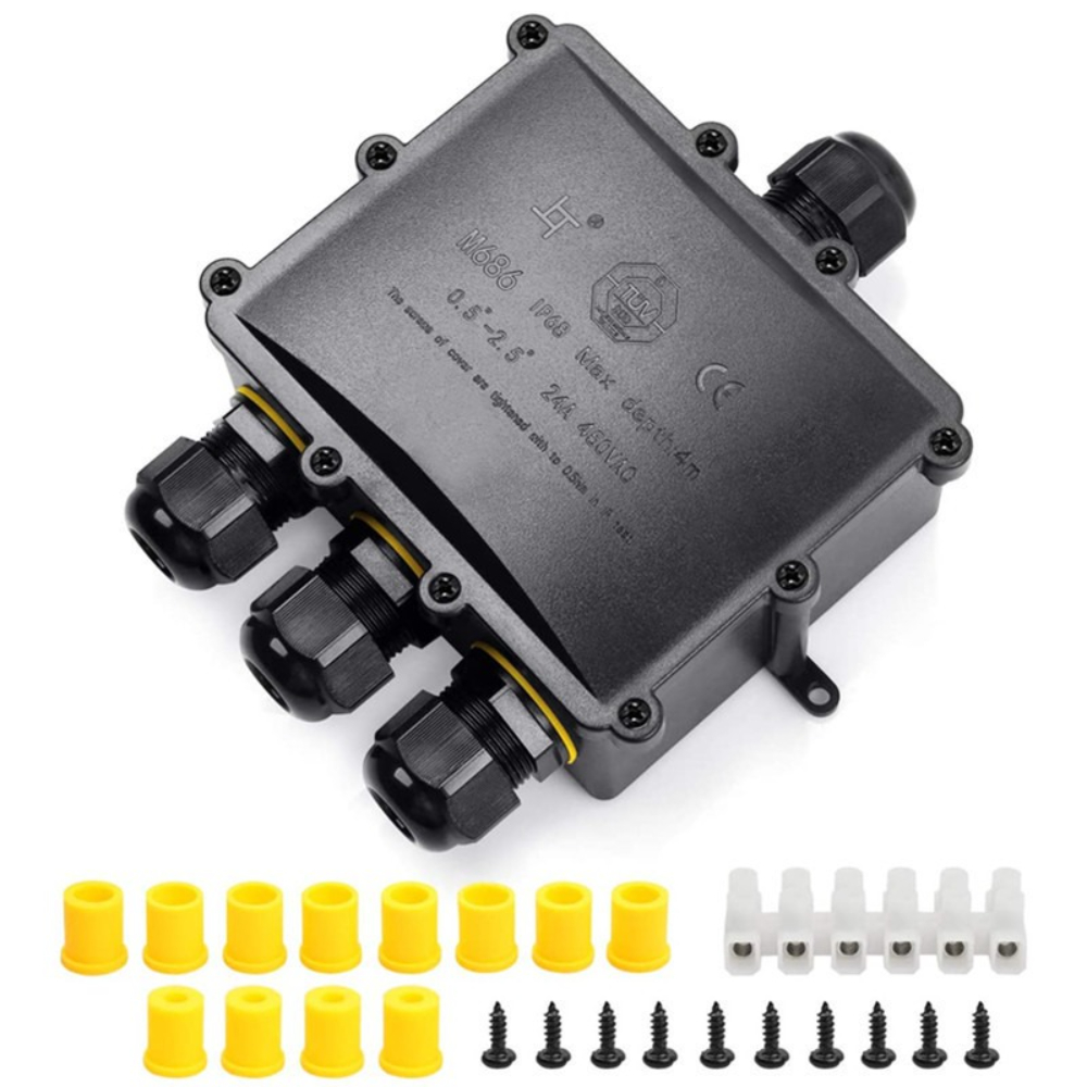 4Way 1In3Out IP68 Waterproof 4 - Outdoor Lighting Underground Wiring review and price