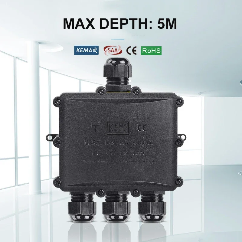 4Way 1In3Out IP68 Waterproof 4 - Outdoor Lighting Underground Wiring review and price