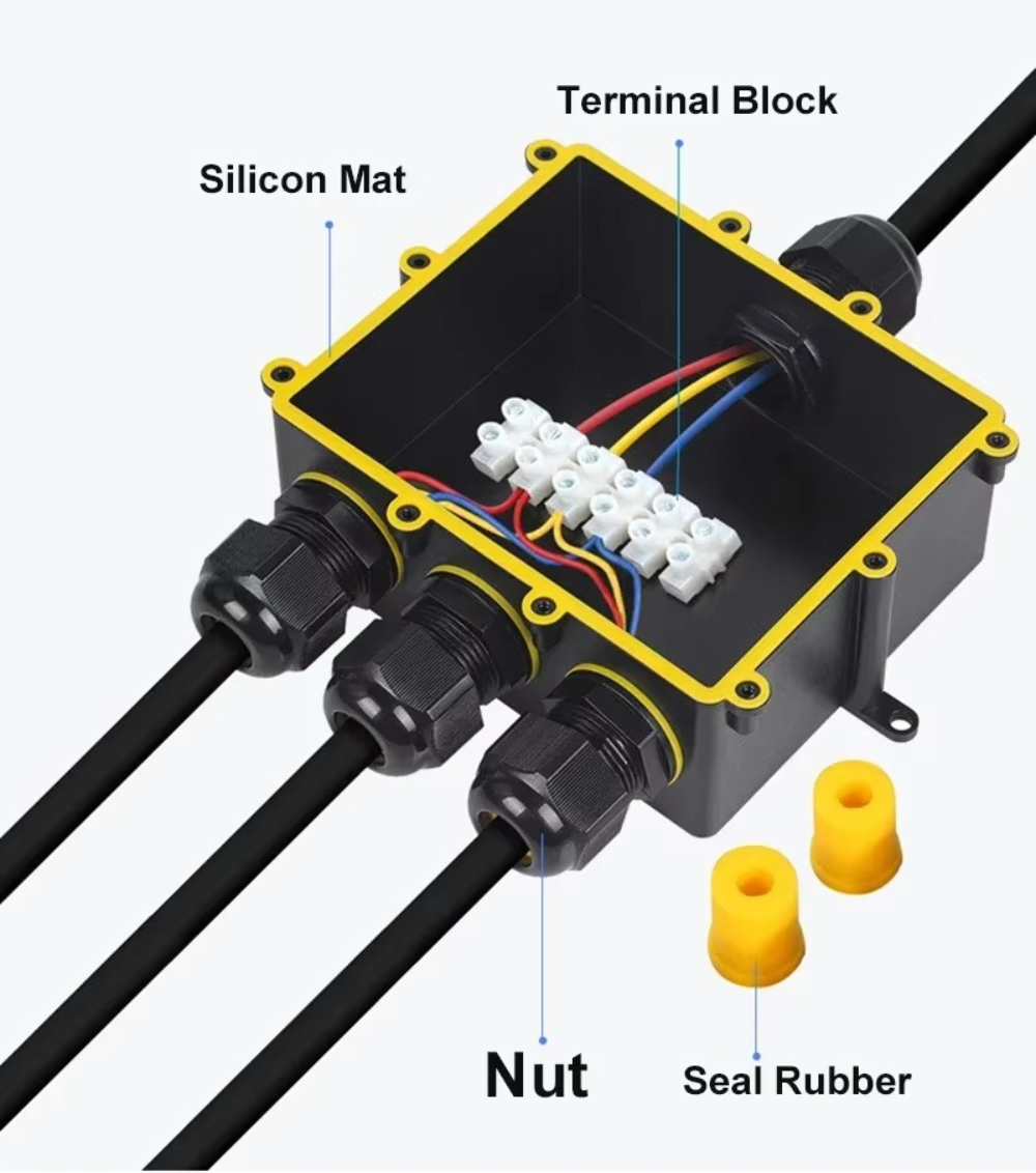 4Way 1In3Out IP68 Waterproof 4 - Outdoor Lighting Underground Wiring review and price