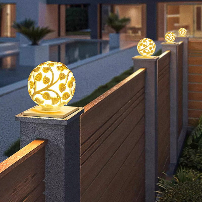 Outdoor column lights solar LE - Outdoor Lighting Decoration review and price