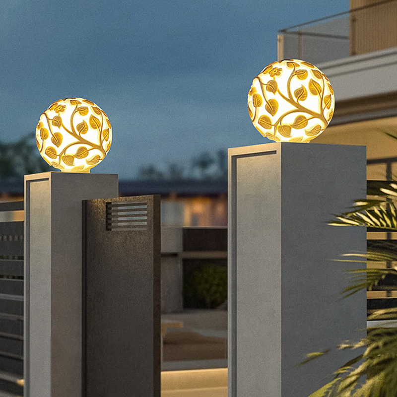 Outdoor column lights solar LE - Outdoor Lighting Decoration review and price