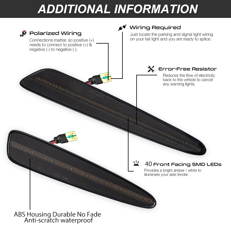 iJDM Front Rear Bumper LED Sid - Outdoor Lighting Yellow review and price