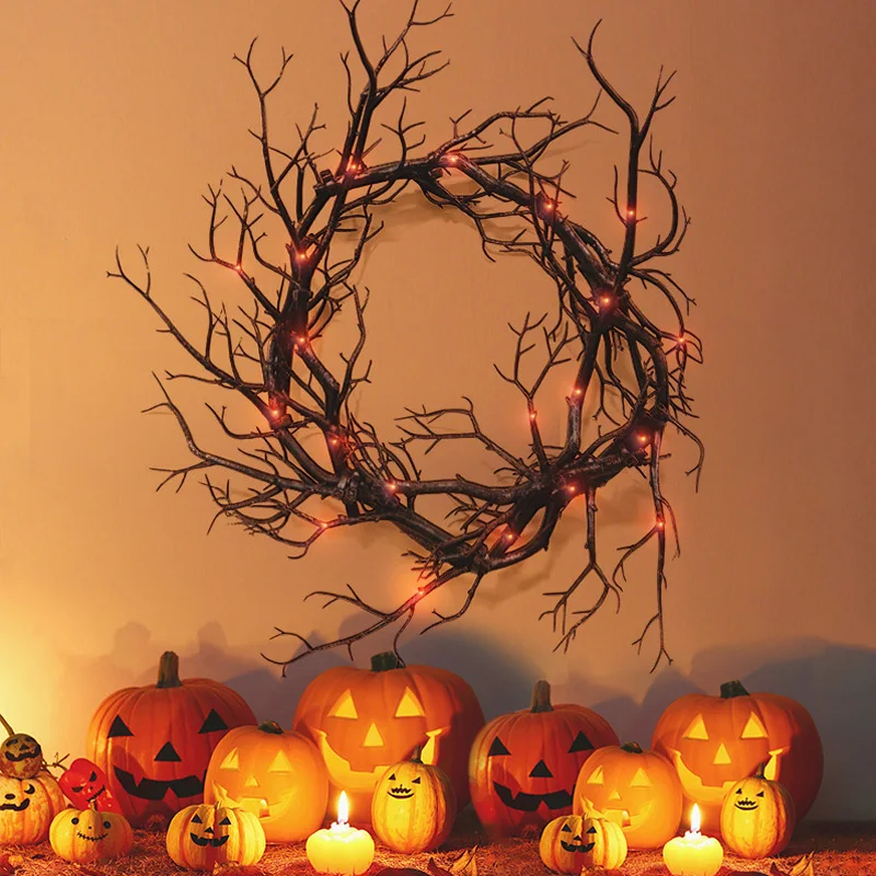 Halloween Decoration Wreath De - Outdoor Lighting On House review and price