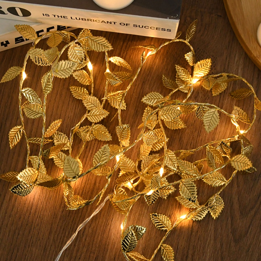 Golden Leaf Rattan Copper Wire - Lighting Wedding Outdoor review and price