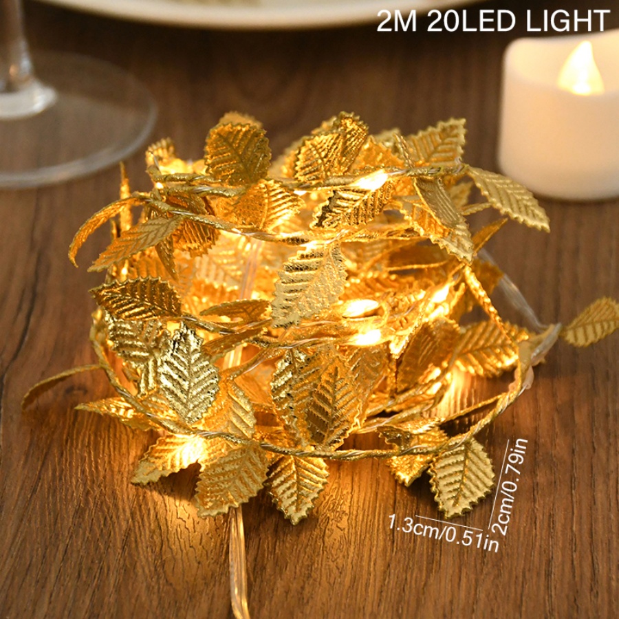Golden Leaf Rattan Copper Wire - Lighting Wedding Outdoor review and price