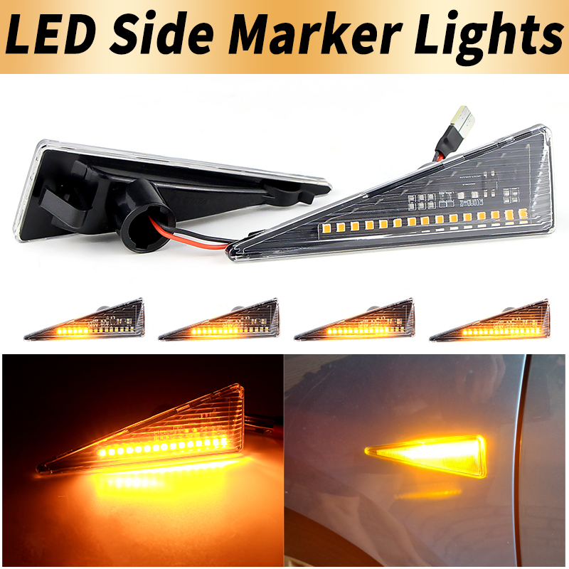 2PCS LED Turn Signal Side Mark - Outdoor Lighting Yellow review and price