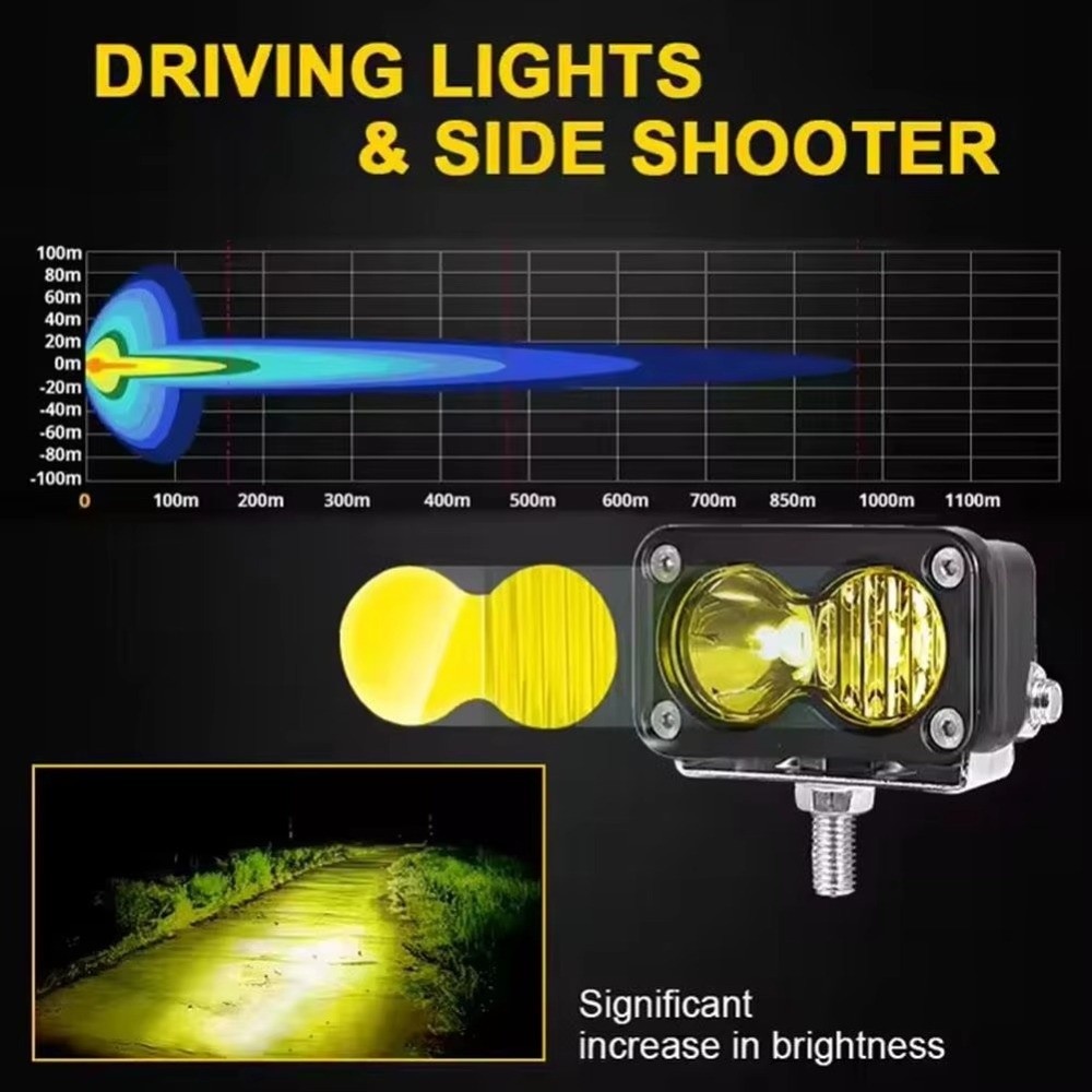 Superbright 3 Inch LED Pod Lig - Outdoor Lighting Yellow review and price
