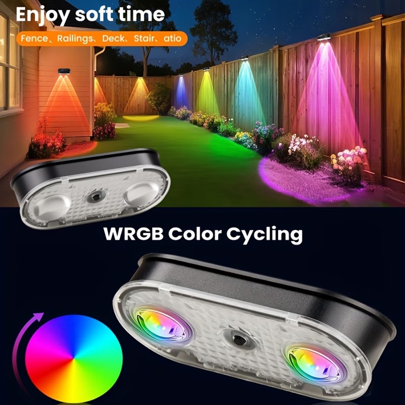 RGB Solar Fence Light IP44, 8  - Outdoor Lighting Linear review and price