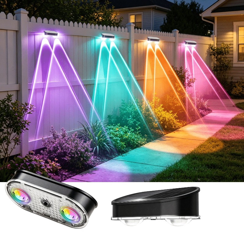 RGB Solar Fence Light IP44, 8  - Outdoor Lighting Linear review and price