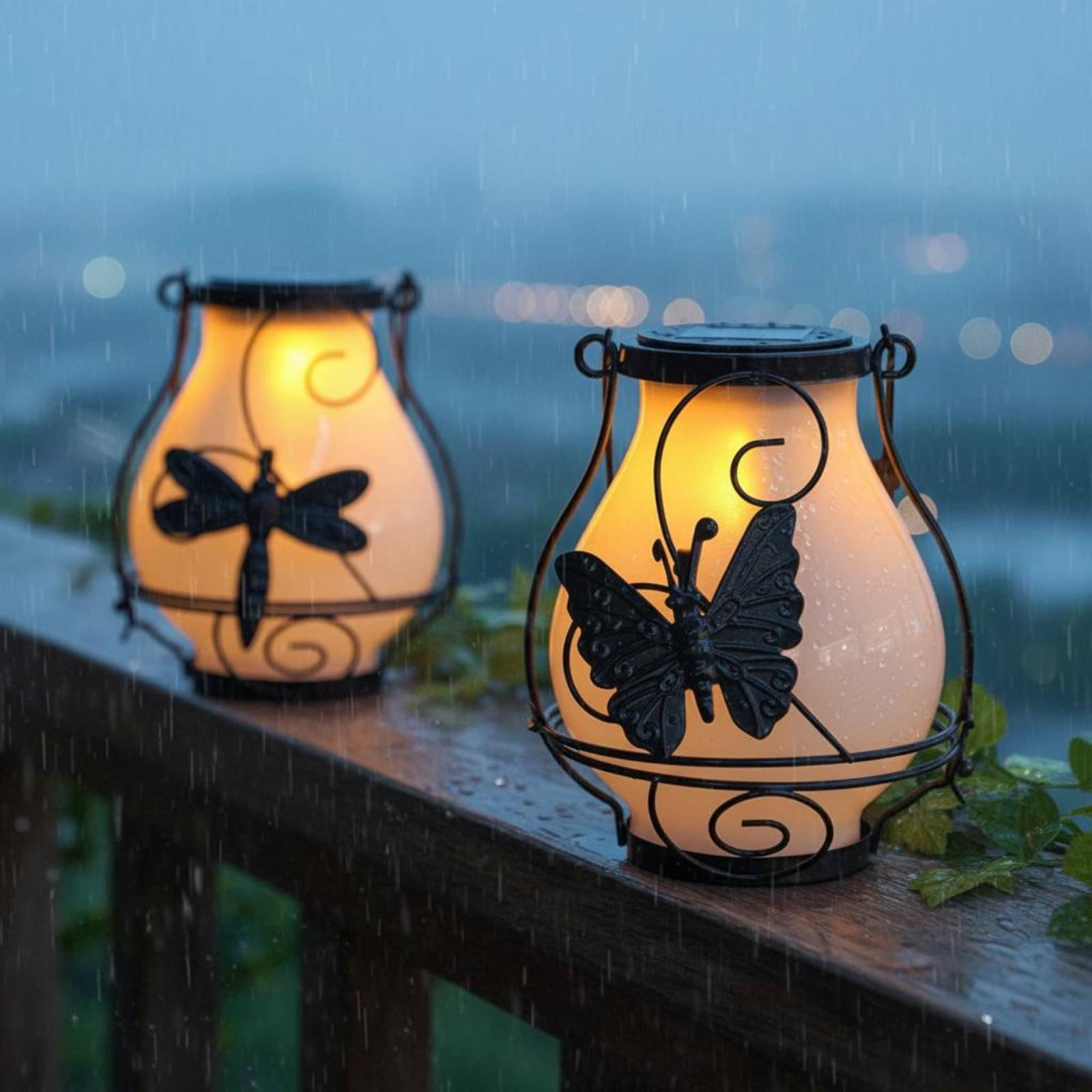 Solar Butterfly Lantern Waterp - Outdoor Lighting Decoration review and price