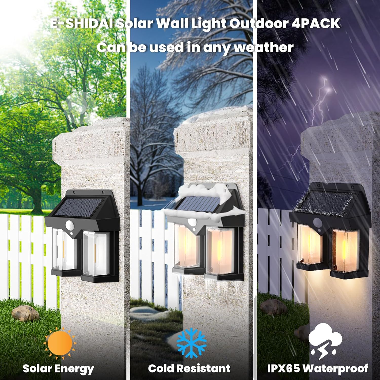 Solar Powered Wall Light Vinta - Outdoor Lighting No Wiring review and price