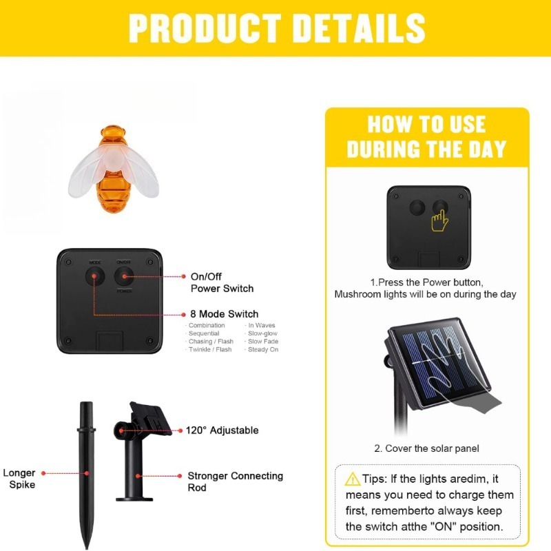 Solar Bee String Light 7m 50 L - Lighting Wedding Outdoor review and price