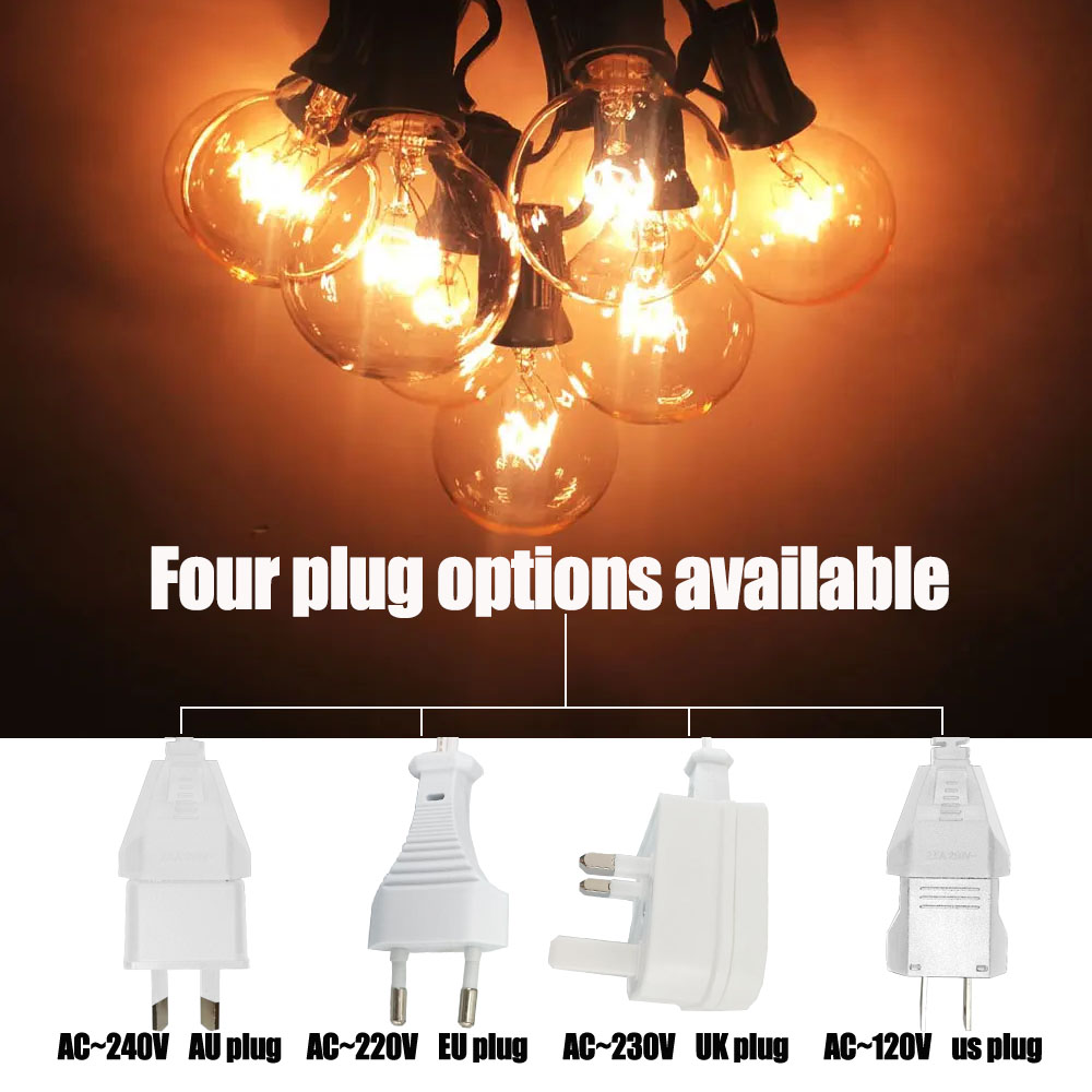 Vintage G40 Clear Bulb String  - Lighting Wedding Outdoor review and price