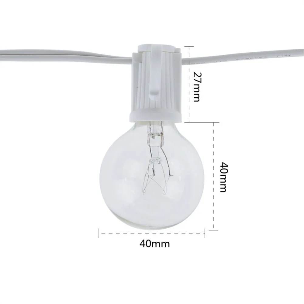 Vintage G40 Clear Bulb String  - Lighting Wedding Outdoor review and price