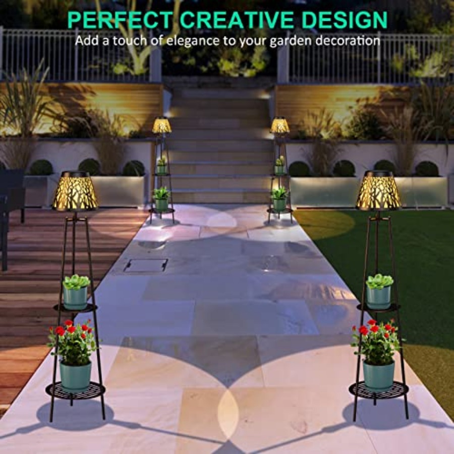 2 Pack Outdoor Solar Floor Lam - Outdoor Lighting Decoration review and price