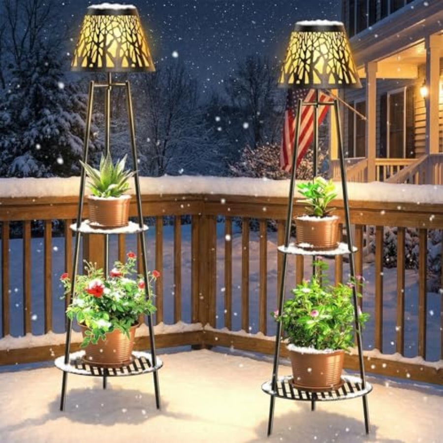 2 Pack Outdoor Solar Floor Lam - Outdoor Lighting Decoration review and price