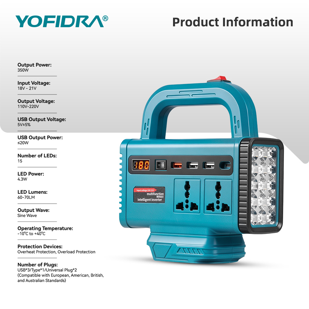 YOFIDRA 220V Portable Power In - Outdoor Lighting Socket review and price