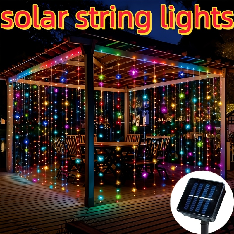 Solar LED Curtain Light Outdoo - Outdoor Lighting No Wiring review and price