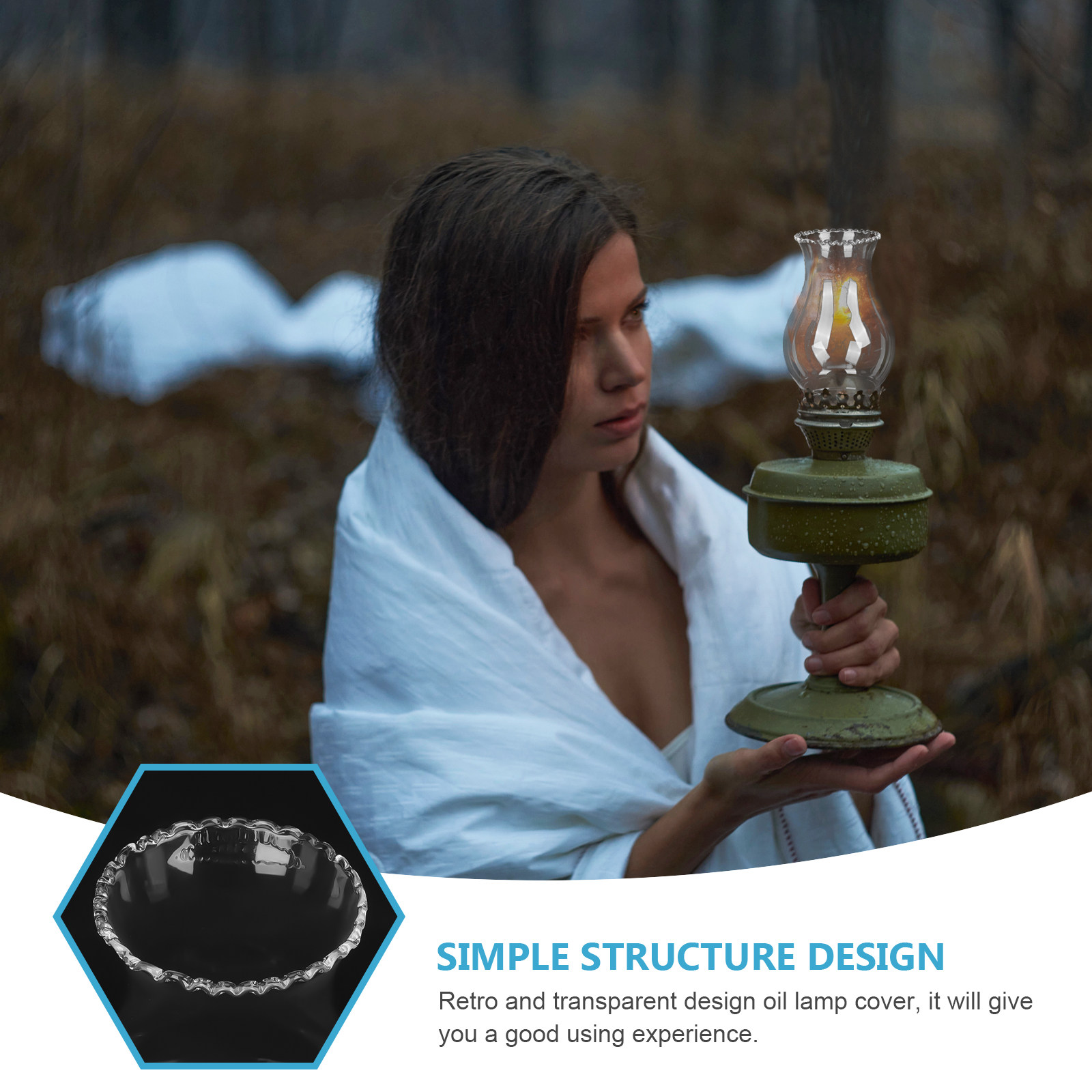 Retro Glass Lampshade for Oil  - Lighting Wedding Outdoor review and price