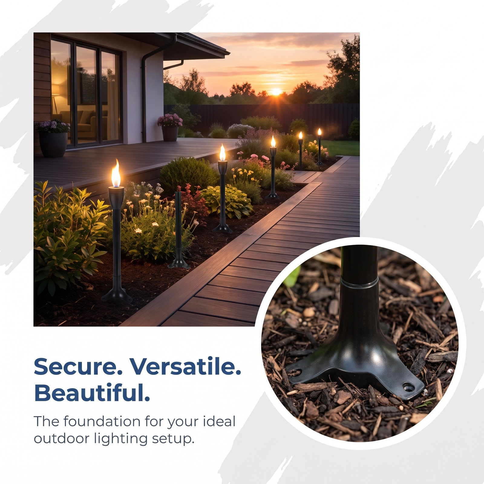 6Set Garden Torch Stake Replac - Outdoor Lighting Decoration review and price