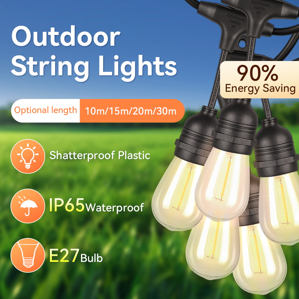 E27 Outdoor String Lights LED  - Outdoor Lighting Socket review and price