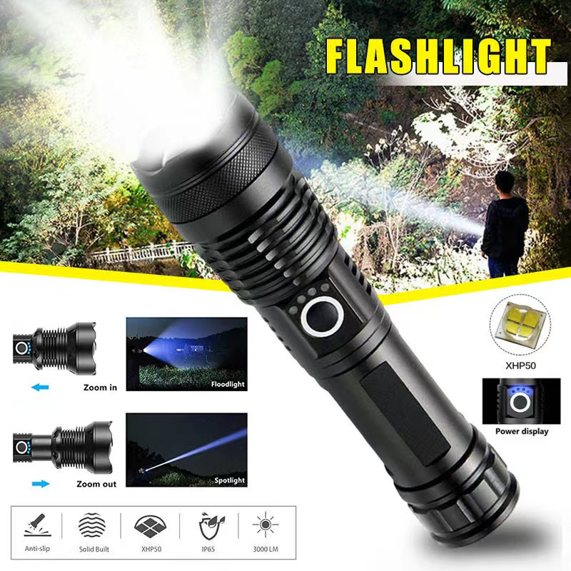 High Power XHP70 Led Flashligh - Outdoor Lighting Construction review and price